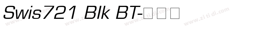 Swis721 BIk BT字体转换